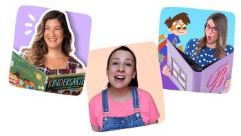 Photo collage of YouTube Kids channels for Kids Who Love Stories
