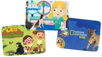 Photo collage of YouTube Kids channels for Animal Lovers: Leo the Wildlife Ranger, Dr. Poppy's Pet Rescue, and Nat Geo Kids