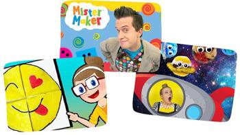 Photo collage, YouTube Kids channels for Art Enthusiasts: Arts and Crafts with Crafty Carol, Mister Maker, Kylee Makes It