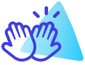 Cartoon high fives